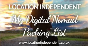 My digital nomad packing list